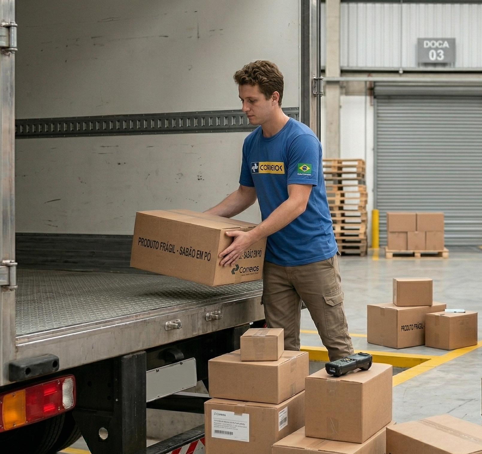 Movimentação de carga em ambiente operacional